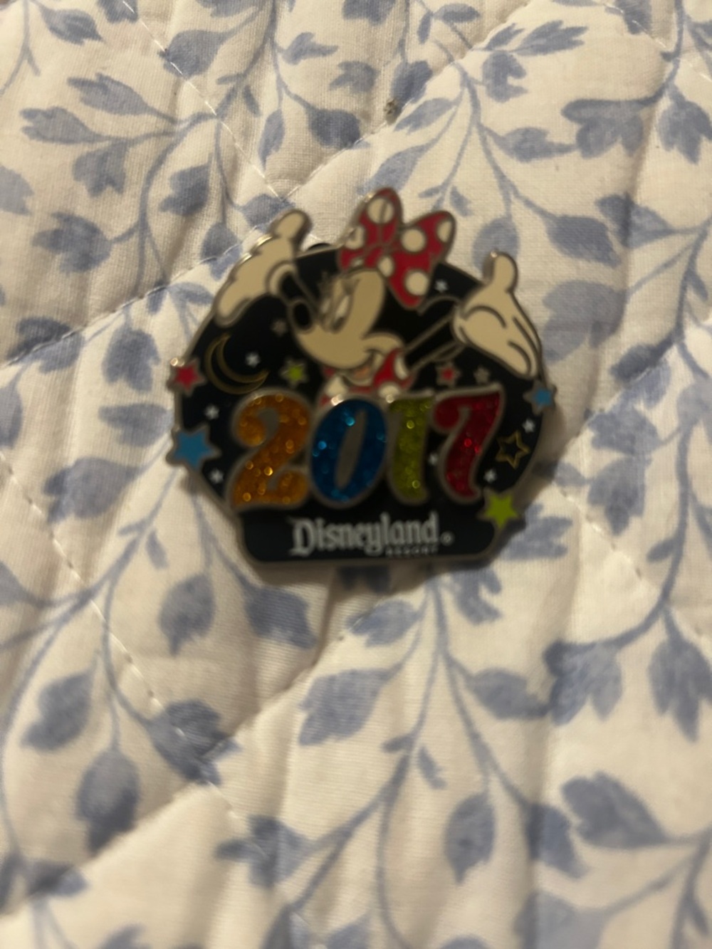 Disney Minnie Mouse 2017 Pin with Rainbow Numbers
